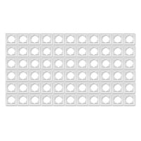 Rahmen McPower Flair, 1-fach, wei&szlig;, 66er-Pack