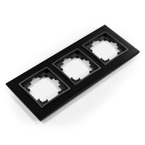 Rahmen McPower Flair, 3-fach, schwarzes Aluminium