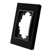 Rahmen McPower Flair, 1-fach, schwarzes Aluminium