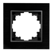 Rahmen McPower Flair, 1-fach, schwarzes Aluminium