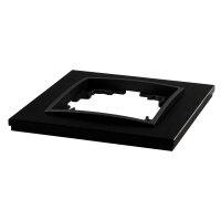 Rahmen McPower Flair, 1-fach, schwarzes Aluminium