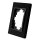 Rahmen McPower Flair, 1-fach, schwarzes Aluminium