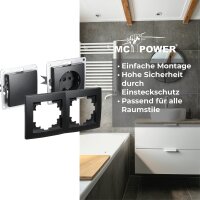 Rahmen McPower Flair, 2-fach, matt schwarz
