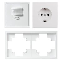 Schalter und Steckdosen Set McPower Shallow PIR...