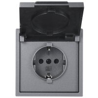 Schutzkontakt-Steckdose McPower Shallow 250V/16A, UP,...