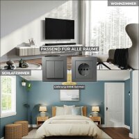 Jalousie-Taster McPower Flair, Hoch und Runter, 250V~/10A, UP, anthrazit