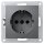 Schutzkontakt-Steckdose McPower Flair 250V~/16A, UP, Einsteckschutz, anthrazit