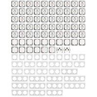 Schalter und Steckdosen Set McPower Flair Megaset 100-teilig, wei&szlig;