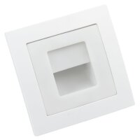 LED-Einbauleuchte McPower Flair 80x80mm, 3000K, warmwei&szlig;, 86lm