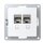 Netzwerk-Dose McPower Flair CAT6A, UP, wei&szlig;, vollgeschirmt