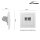 Netzwerk-Dose McPower Flair CAT6A, UP, wei&szlig;, vollgeschirmt