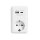 Schutzkontakt-Steckdose McPower Finery, 250V/16A, 1x USB-C mit PD20W + 1x USB-A