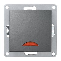 Schalter McPower Flair, 250V~/10A, UP, anthrazit mit...