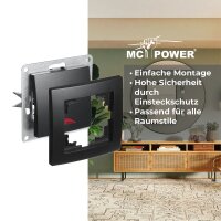 Rahmen McPower Flair, 1-fach, matt schwarz