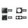 Schalter und Steckdosen Set McPower Flair Standard, matt schwarz, 20-teilig