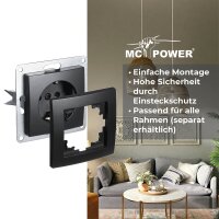 Steckdosen-Set McPower Flair Beginner 3S, matt schwarz, 4-teilig
