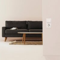Schalter und Steckdosen Set McPower Flair Wohnlandschaft Dimmer, 20-teilig, wei&szlig;