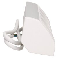 Steckdosenblock Aufbau, silber-wei&szlig;, 3fach, 3680W, 0,6m Anschlusskabel