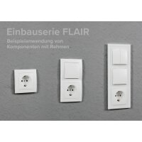 Wechselschalter McPower Flair 250V~/10A, UP, wei&szlig;