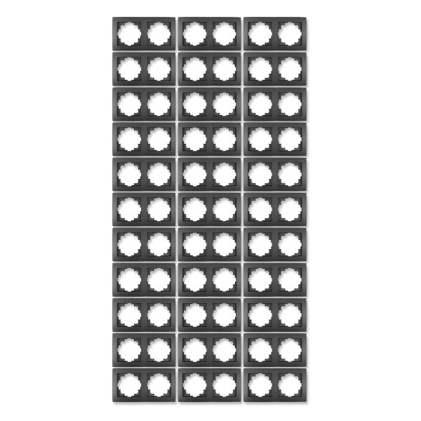 Rahmen McPower Flair, 2-fach, anthrazit, 33er-Pack