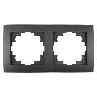 Rahmen McPower Flair, 2-fach, anthrazit, 33er-Pack