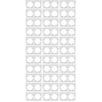 Rahmen McPower Flair, 2-fach, wei&szlig;, 33er-Pack