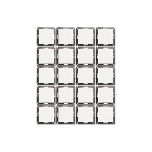 Wechselschalter McPower Flair, 250V~/10A, UP, wei&szlig;, 20er-Pack