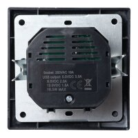Schutzkontakt-Steckdose McPower Flair 1x USB-C 18W PD, 1x...