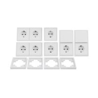 Schalter und Steckdosen Set McPower Shallow Standard...