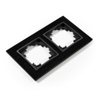 Rahmen McPower Flair, 2-fach, schwarzes Aluminium