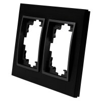 Rahmen McPower Flair, 2-fach, schwarzes Aluminium