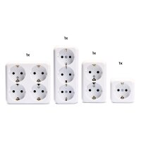 Aufputz-Set McPower Finery Kombi, 4-teilig, wei&szlig;