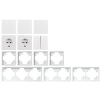 Schalter und Steckdosen Set McPower Shallow Flur,...