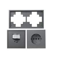 Schalter und Steckdosen Set McPower Shallow PIR...