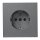 Schalter und Steckdosen Set McPower Shallow PIR anthrazit, 3-teilig