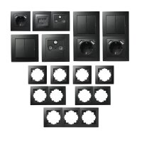 Schalter und Steckdosen Set McPower Flair Wohnzimmer,...