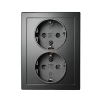 Schutzkontakt-Steckdose McPower Flair 2-fach, 250V~/16A,...