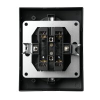 Schutzkontakt-Steckdose McPower Flair 2-fach, 250V~/16A, matt schwarz