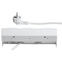 Steckdosenblock McPower Flair 250V~/16A, wei&szlig;, 3-fach, 2m Kabel und Stecker
