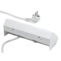 Steckdosenblock McPower Flair 250V~/16A, wei&szlig;, 3-fach, 2m Kabel und Stecker