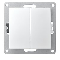 Serien-Schalter McPower Flair, 2-fach, 250V~/10A, UP,...
