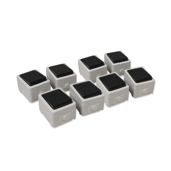 Feuchtraum Set McPower Taff Starter 8-teilig, grau, IP44