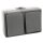 Feuchtraum Kombi-Dose McPower Secure 250V~, Schalter+Steckdose, IP44, AP, grau