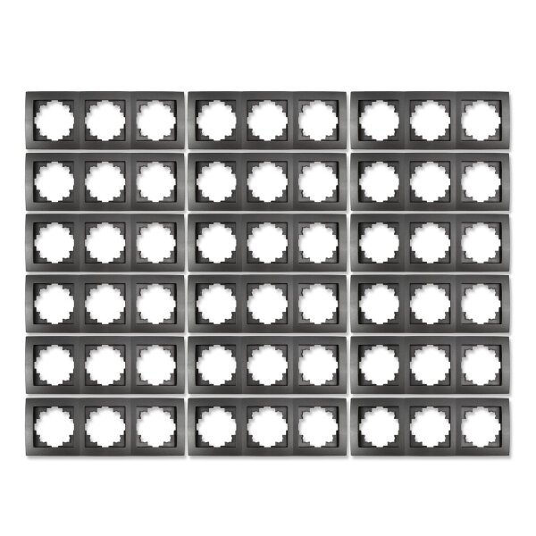 Rahmen McPower Flair, 3-fach, anthrazit, 18er-Pack