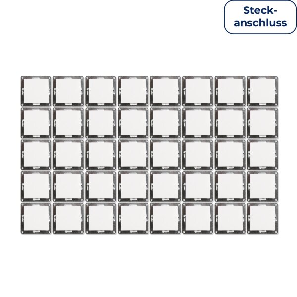 Wechselschalter McPower Flair, 250V~/10A, UP, Steckanschluss, wei&szlig;, 40er-Pack