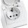Schutzkontakt-Steckdose McPower Flair, 250V~/16A, UP, IP44, wei&szlig;, 12er-Pack