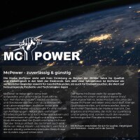 Schutzkontakt-Steckdose McPower Flair 1x USB-C 18W PD, 1x USB-A, wei&szlig;