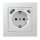 Schutzkontakt-Steckdose McPower Flair 1x USB-C 18W PD, 1x USB-A, wei&szlig;