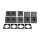 Schalter und Steckdosen Set McPower Shallow Standard 20-teilig, anthrazit, Steckanschluss