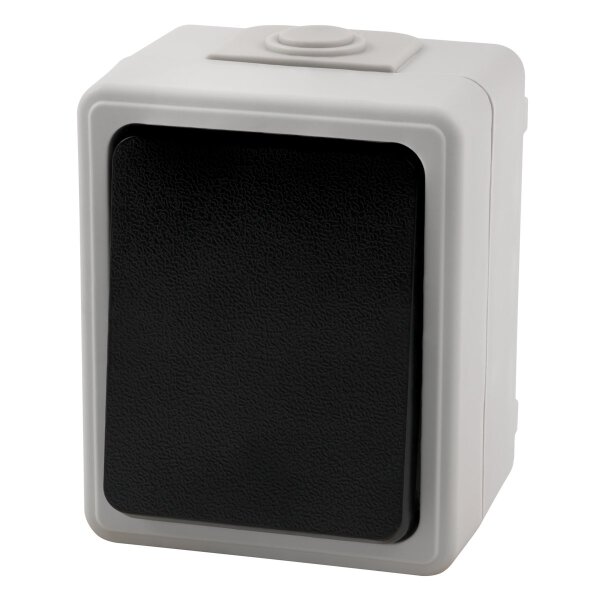 Feuchtraum Taster McPower Taff, 250V~/10A, IP44, AP, grau